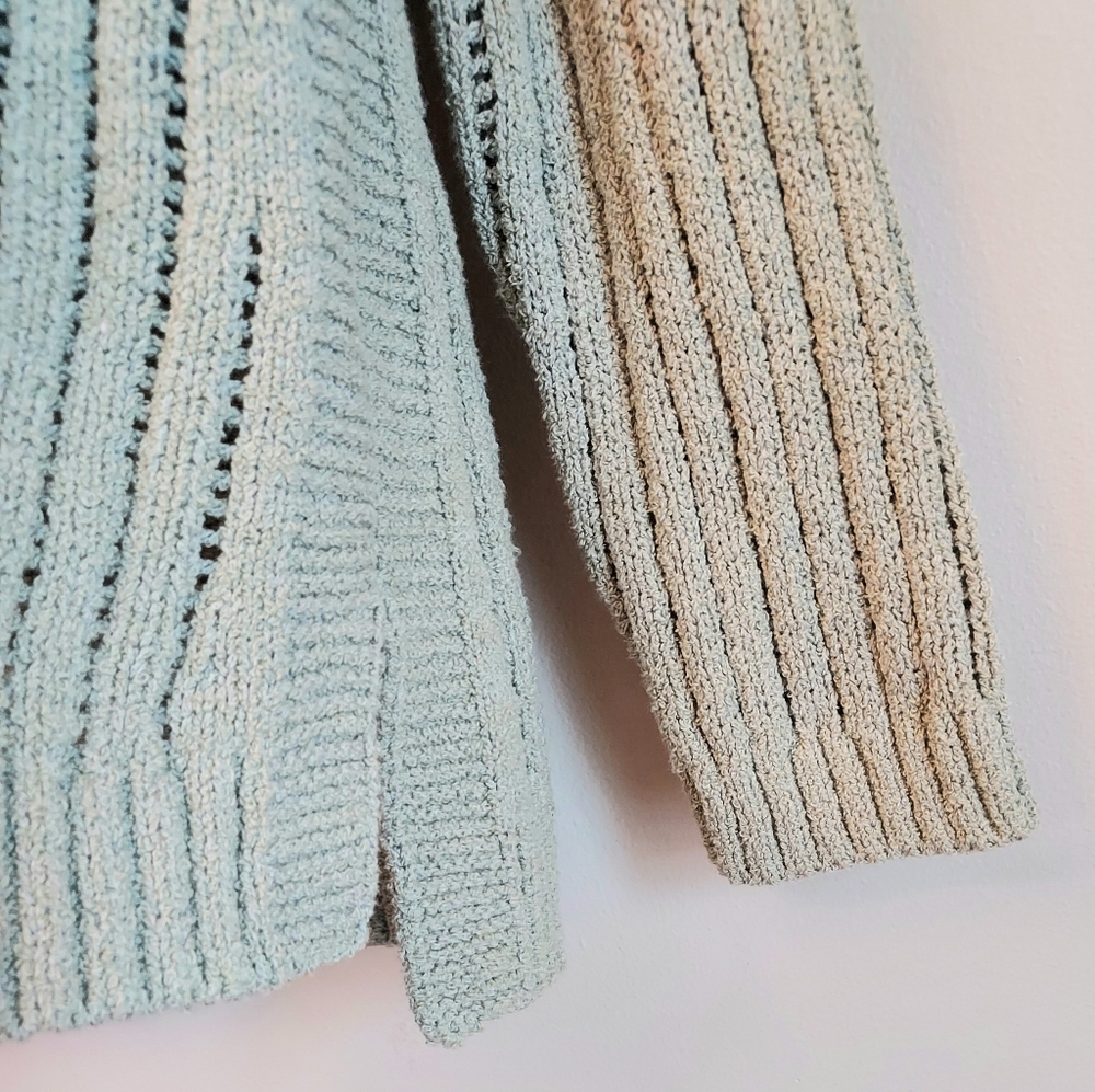 J. Jill Seagrass Green Cardigan Hoodie Sweater Size Small NEW NWT - Picture 4 of 13